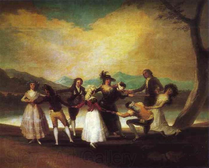 Francisco Jose de Goya Blind Man's Buff Norge oil painting art